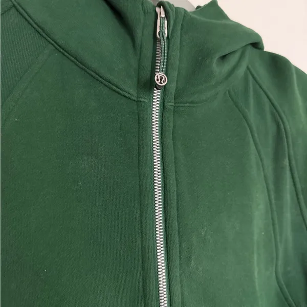 Lululemon Athletica Forest Green Zip-Up - Image 2