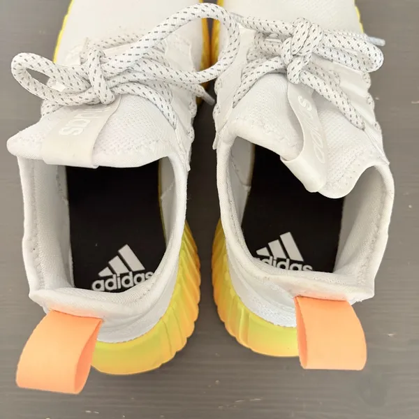 Adidas Sneaker Kaptir Flow 6 White Yellow Orange Gradient Chunky Mesh Athletic - Image 8