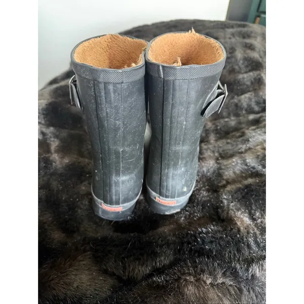 CHOOKA WOMEN'S CITY SOLID MID HEIGHT RAIN BOOTS 9 BLACK SHOES - Image 3