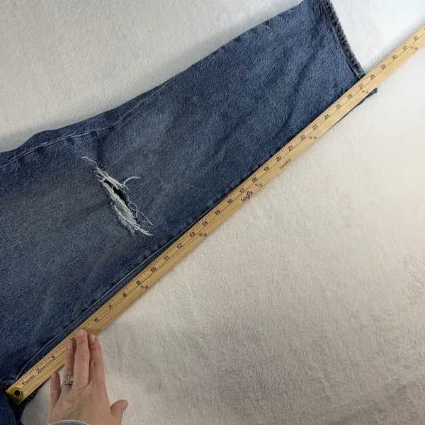 a.n.a. A New Approach Sz 14 Jeans‎ Mid Rise Boyfriend Straight Distressed Grunge - Image 13