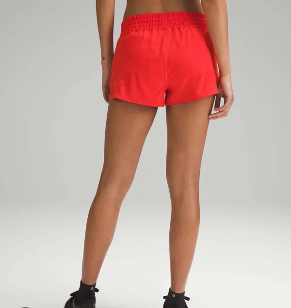 Lululemon Hotty Hot High-Rise Lined Short 2.5 in Hot Heat - Image 2
