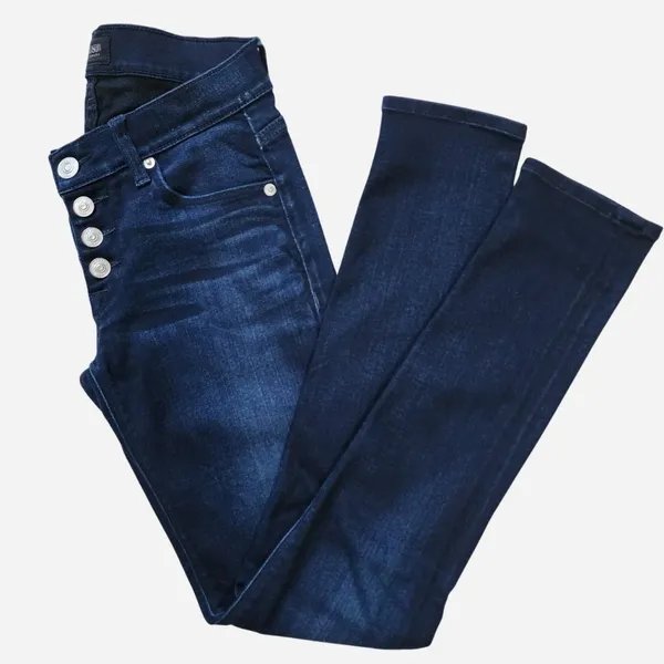 Hudson button-fly dark blue skinny jeans size 25 - Image 6