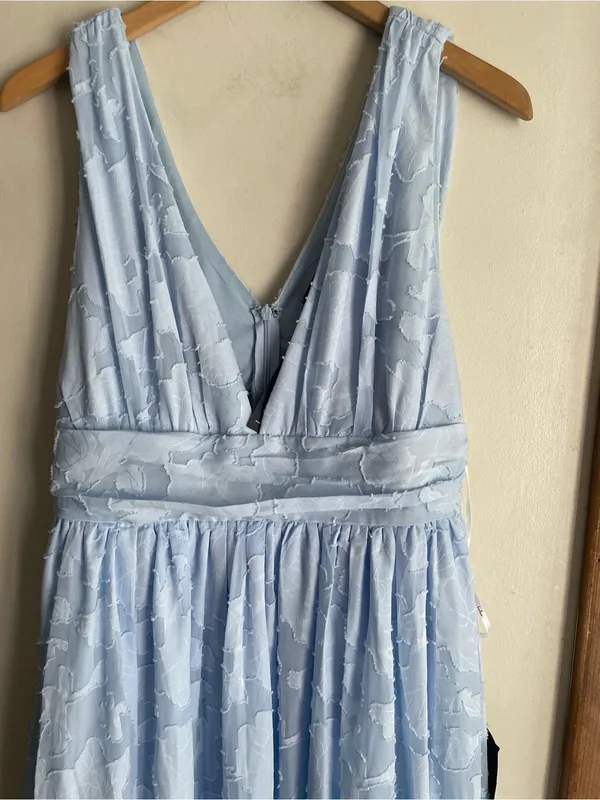 Lulus Sweet Sophistication Light Blue Burnout Floral Maxi Dress - Image 5