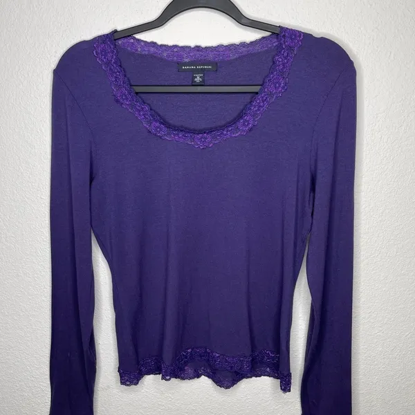 Banana‎ Republic Purple Top - Image 7