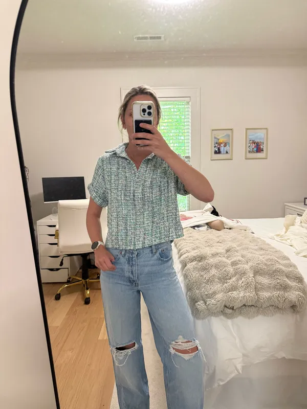 ZARA Tweed Top - Image 2