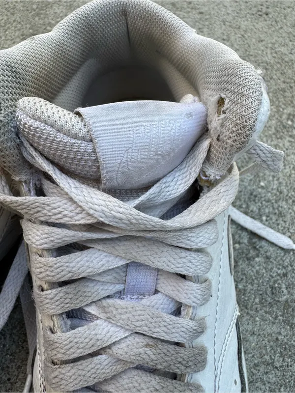 Women's Nike Casual High-Top Sneakers in Light Gray - Image 2