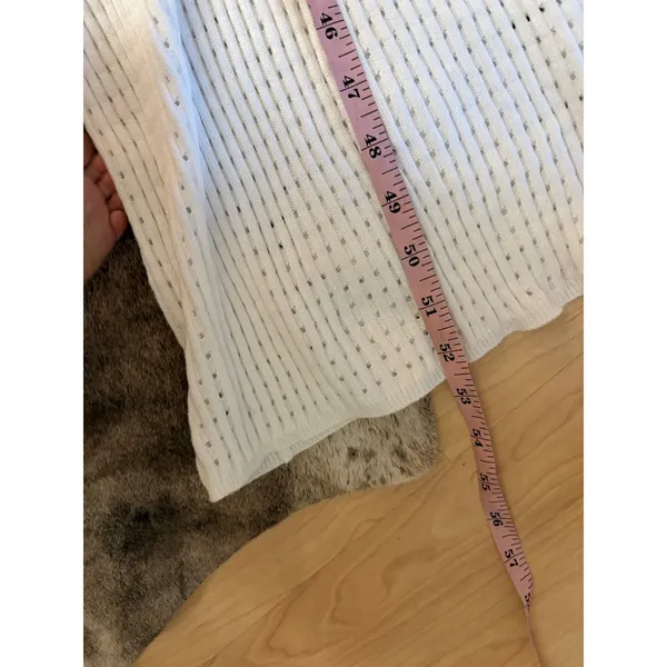 Varley Cheston Relaxed Knit Dress Midi In White Size Small - Image 9