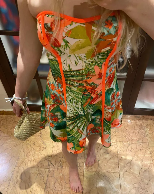 Windsor Tropical Mini Dress - Image 3
