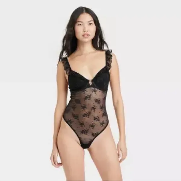COLSIE women’s waffle bodysuit with short shorts - Image 2