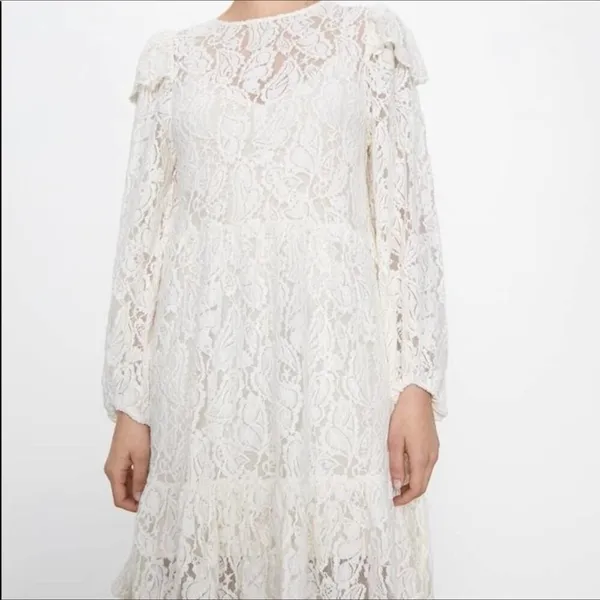 New‎ Zara Lace Dress - Image 3