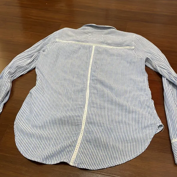 Abercrombie& Finch blue stripe button down - Image 5