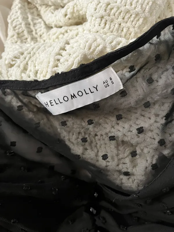 Hello Molly Black Long Sleeve Top - Image 4