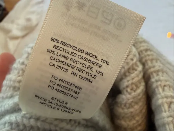 Aritzia Chime Wool Cashmere Beanie Hat Grey - Image 6