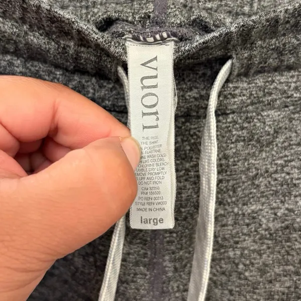 Vuori Heather Grey Performance Joggers VW303 Size Large - Image 5