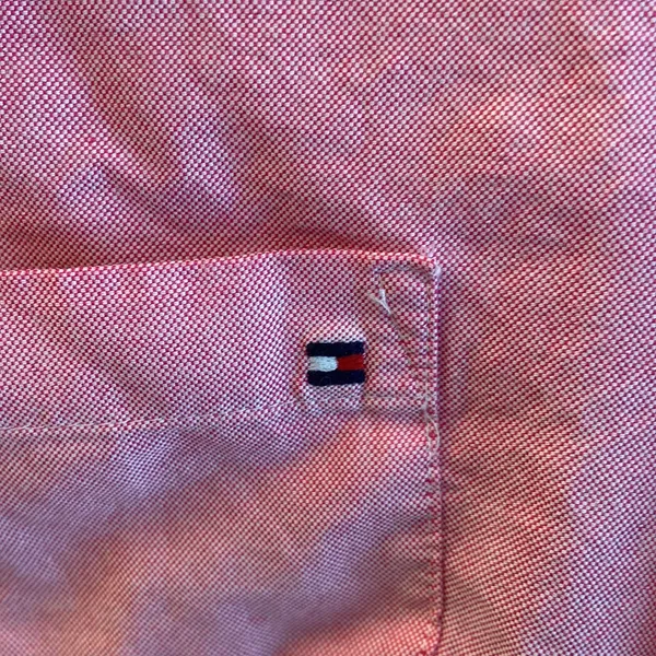 S Tommy Hilfiger pink button down oxford top blouse - Image 3