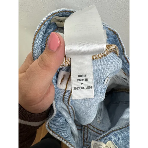 Madewell Superwide-Leg Jeans Light Wash High Rise Denim DM7115 Womens 23‎ - Image 6