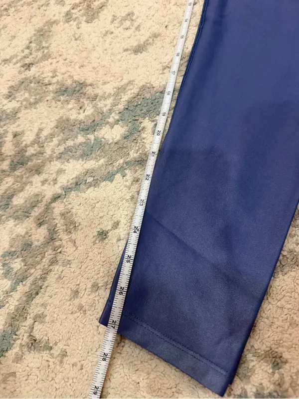 Carbon38 Takara Shine Leggings Blue Size L High Rise 27” - Image 6