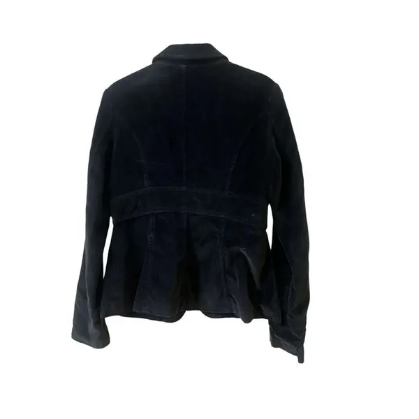 BB Dakota velvet style blazer classic one button retro look Sz Medium - Image 2