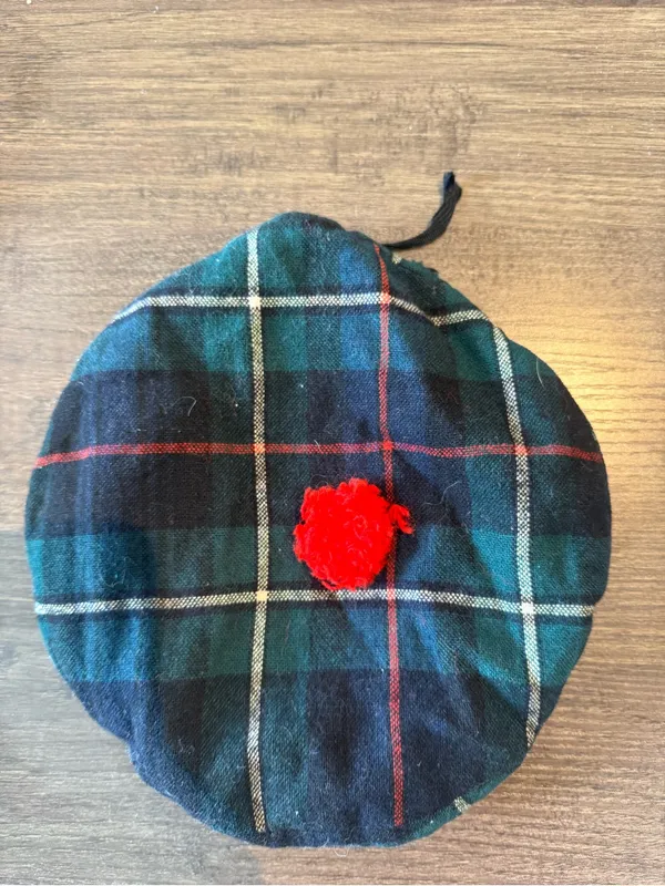 Coach 1950s–60s Vintage London Hat & Cap Co Montreal Tartan Plaid Beret Tam Large - Image 2