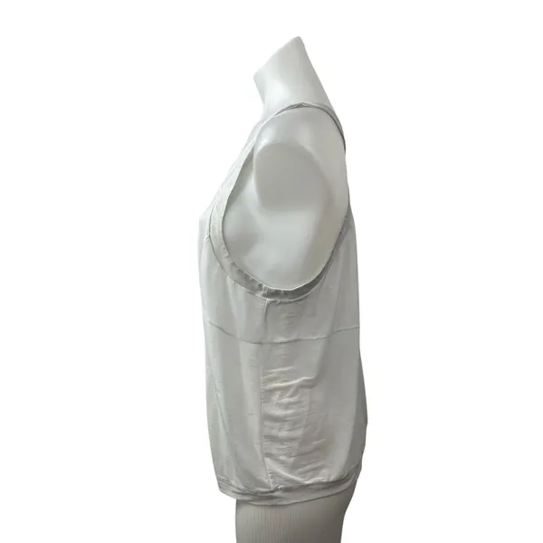 Alo Yoga Women's White V Neck Sleeveless Sports Athletic Activewear Tank Top M - Image 3