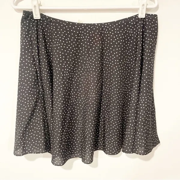 Solid & Striped Womens Size Large Polka Dotted Circle Skirt Swing‎ Black NEW - Image 5