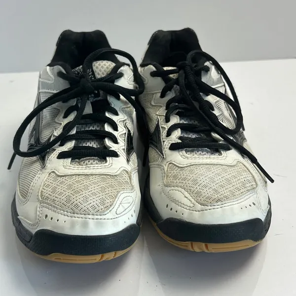 Mizuno Wave Supersonic Womens 8 Volleyball Shoes‎ White Black V1GC18400 - Image 3