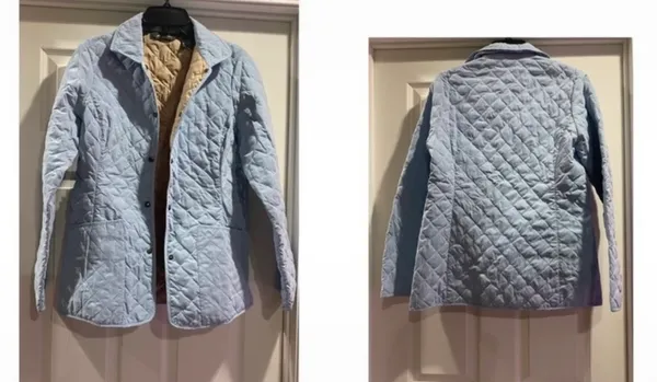 Eddie Bauer Down long sleeve jacket is a size Small. - Image 7