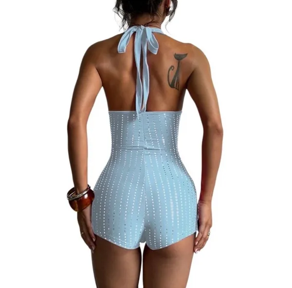 Target light blue sparkly romper - Image 2