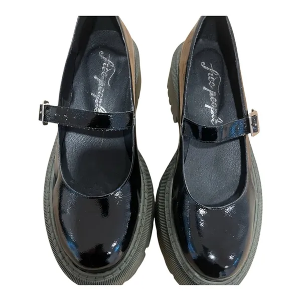 Free People Malika Patent Leather Mary Jane Chunky Platform Heel SZ 7 NWOB - Image 6