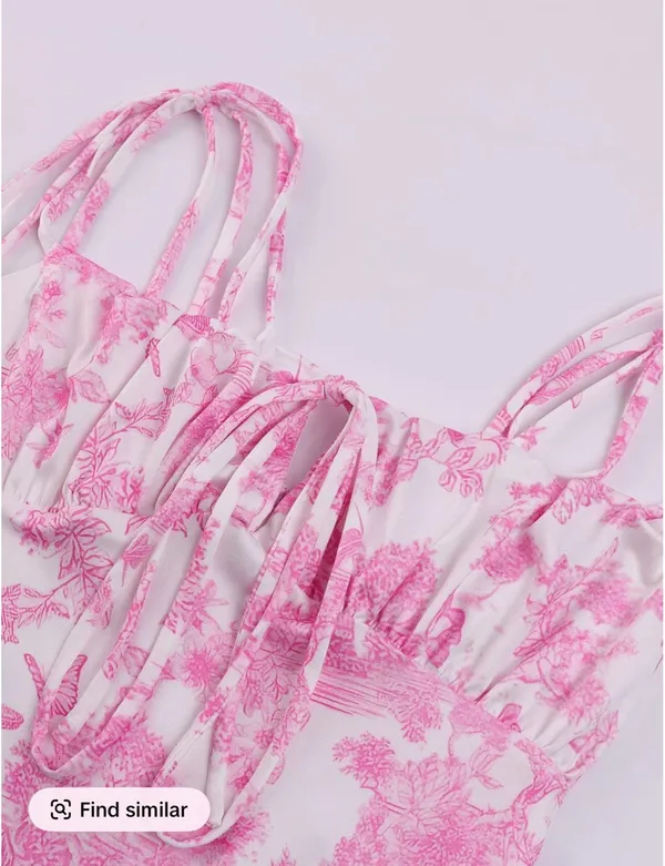 Women’s Pink Maxi Dress - Image 3