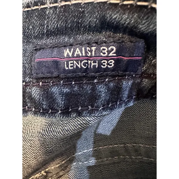 Vigoss The New York Bootcut Jeans Medium Wash Sequin Embroidered Flap Pocket 32 - Image 9