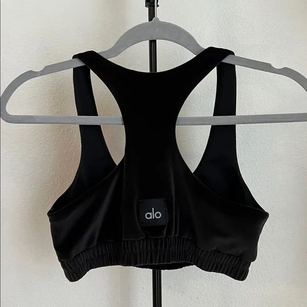 Alo Black Velvet Sports Bra - Image 2