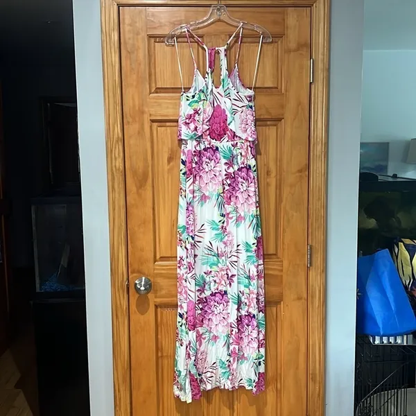 Candies Floral Maxi Dress Women's Medium - Image 5