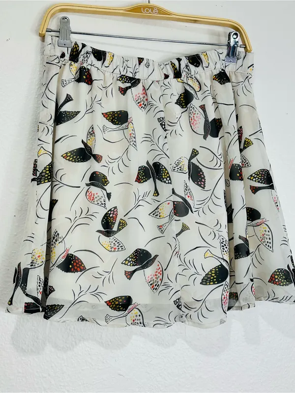 Old Navy White Butterfly Print Mini Skirt - Image 4