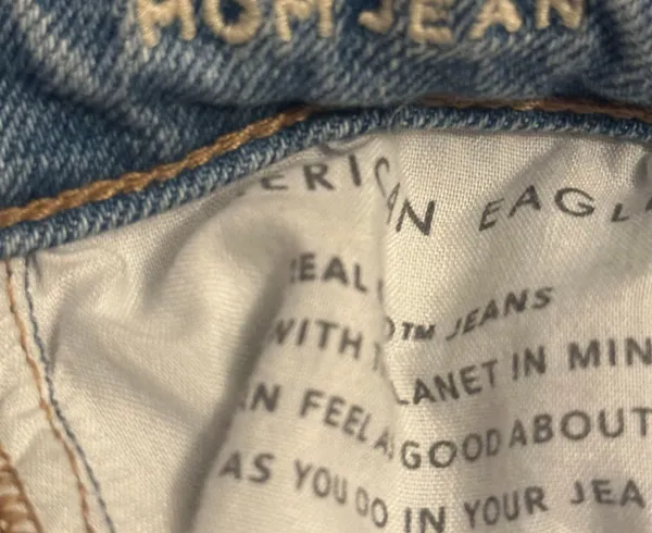 American Eagle Stretch Distressed Mom Jeans - Image 8