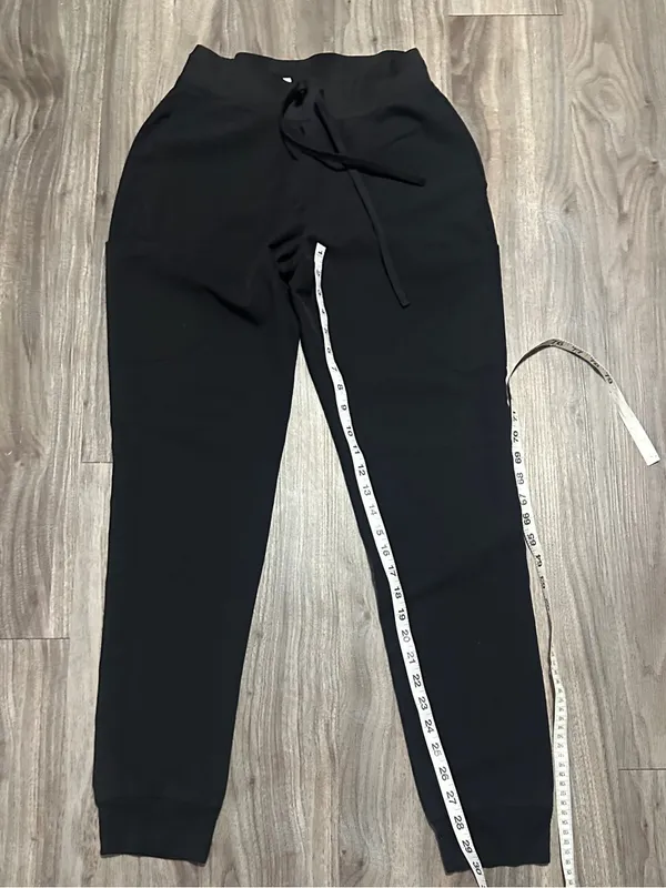Women’s Black Jogger Scrub Pants with Drawstring Waist Size XS - Image 6