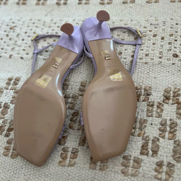 Anthropologie Lola Cruz Asymetrical Buckle Heels New Box - Image 3