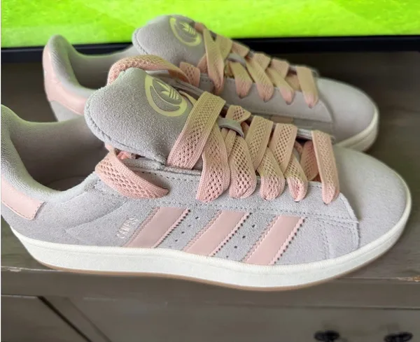New Adidas Campus 00s Chalk Pearl Blush Pink Off White Women’s 10 - Image 3