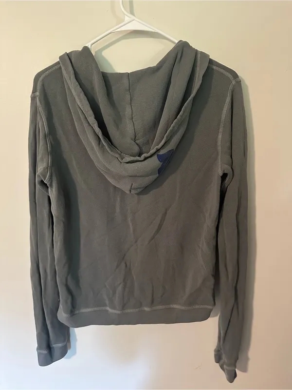 Free City Superfluff zip up hoodie grey small - Image 7