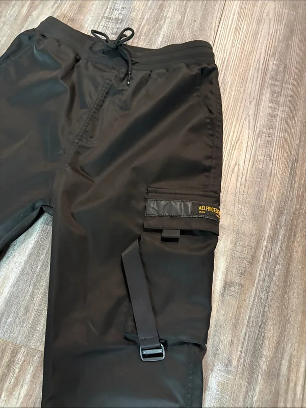 Aelfric Eden Military Combat JoggerPants Black Streetwear Hip Hop Tactical Small - Image 5