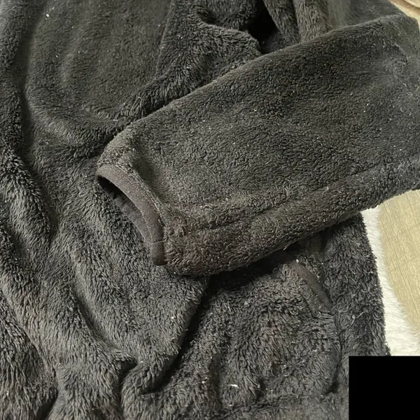The North Face Osito Black Fuzzy Full Zip Up Jacket - Image 3