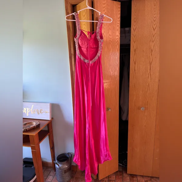 Faviana Couture Pink Prom Dress - Image 4