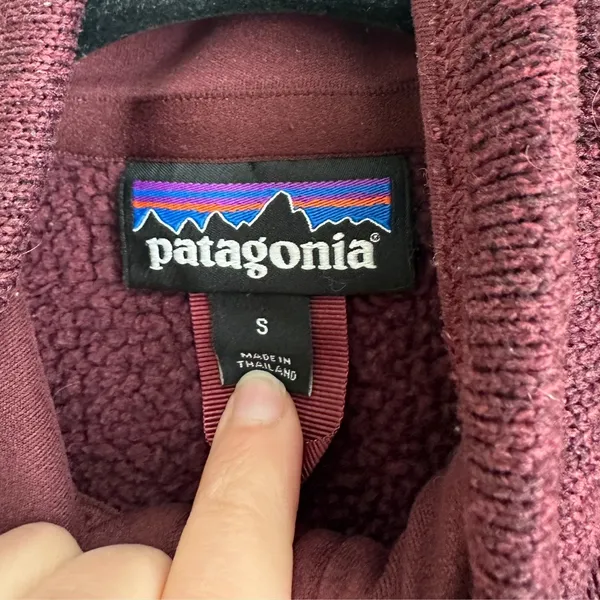 Patagonia | W's Better Sweater 1/4-Zip Fleece Jacket in Dark‎ Ruby Size Small - Image 4