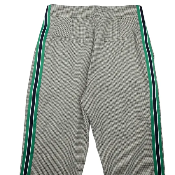 Frmz Gray Houndstooth Stripe Chic Office Work Formal KPop Preppy‎ Pants Large - Image 5