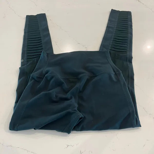 Alo Yoga High Waisted Moto‎ Leggings Green Size Small - Image 4