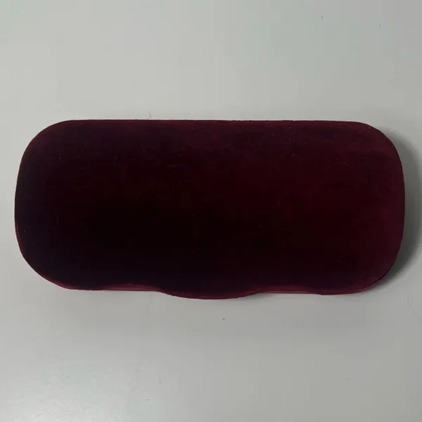 Gucci Red Velvet Large Clamshell Hard Sunglasses Eye Glasses Case - Image 6