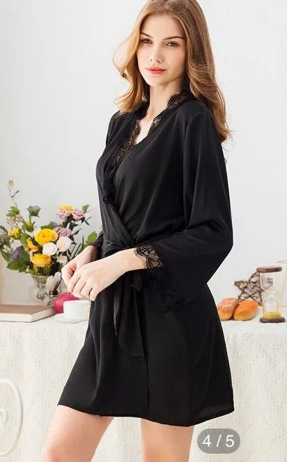 SheIn black robe - Image 2