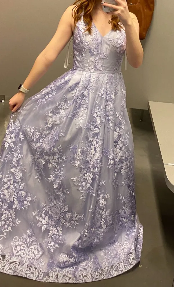 Purple Prom Dress Size 0 - Image 8