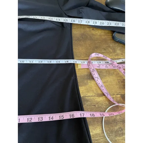 Gap Dress Black XS Shift Winter Fall Wedding Bell 3/4 Sleeve Fall Winter Office - Image 8