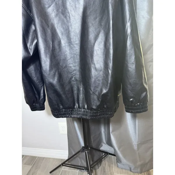 Sampeel Faux Leather Women’s Jacket‎ Medium Motorcycle Jacket Bomber Coat Winter - Image 9